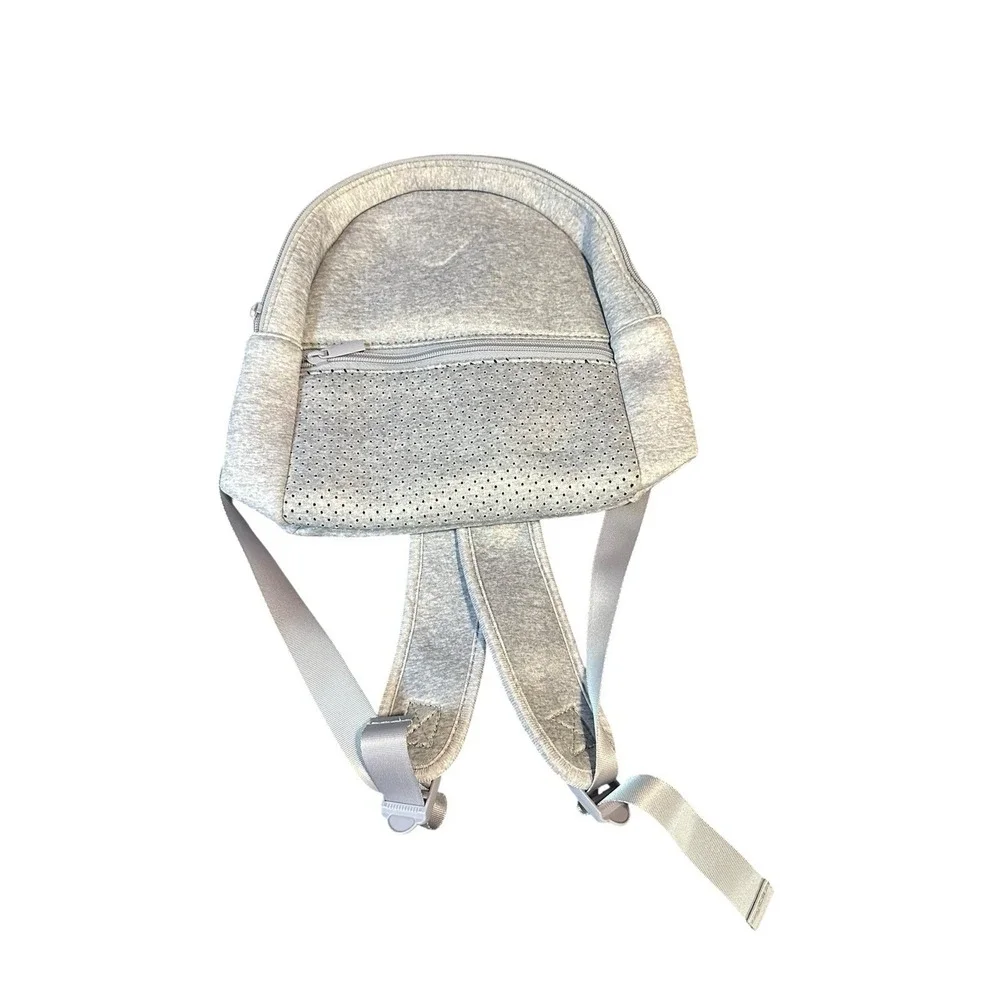 NEW small light‎ grey backpack purse bag